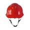 Ge Vented Full Brim Hard Hat, 4-Point Adjustable Ratchet Suspension, Red GH326R - alternate 2